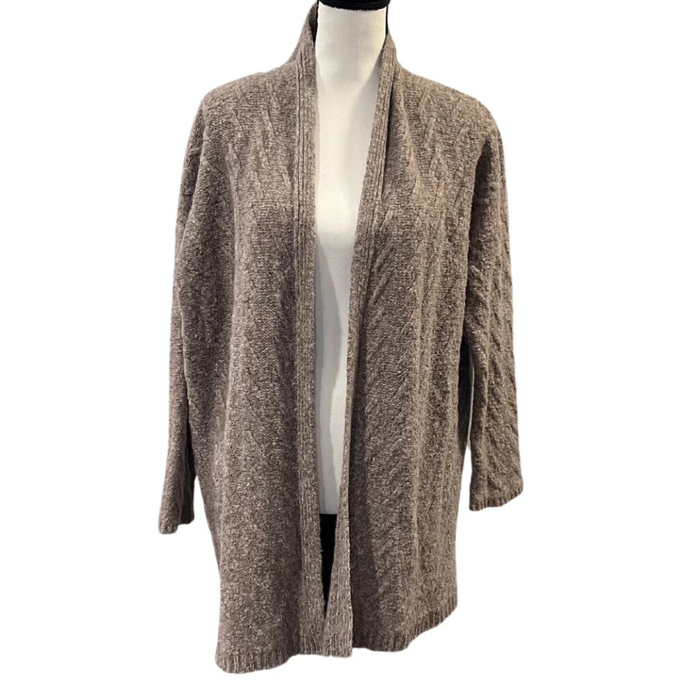 J. Jill Women's Alpaca Blend Beige Cardigan Size S